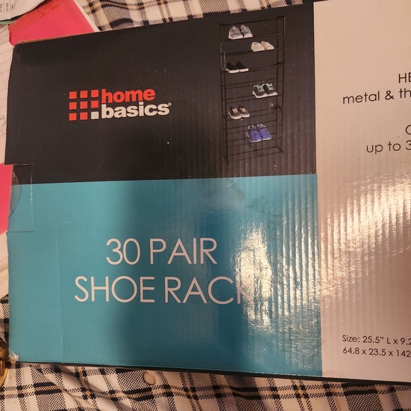 *Home Basics 30 Pair Shoe Rack - Picture 3 of 3